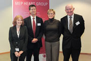 Kathy Sinnot (MEP), Dr Peter Kearney, Mairead McGuinness (Irish MEP), Micheal O'Shea, Irish Heart Foundation