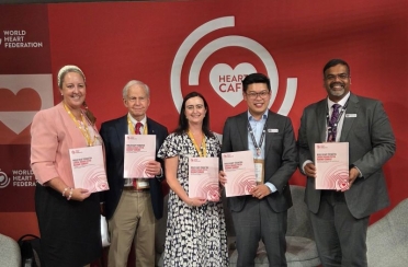 From left to right: Prof. Julie Redfern, Prof. Sid Smith, Dr. Irene Gibson, Dr. Dion Candelaria and Dr. Abraham Babu